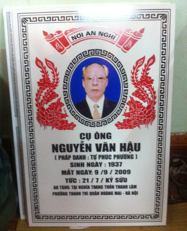 Dịch vụ in bia mộ sứ tại Hải Phòng