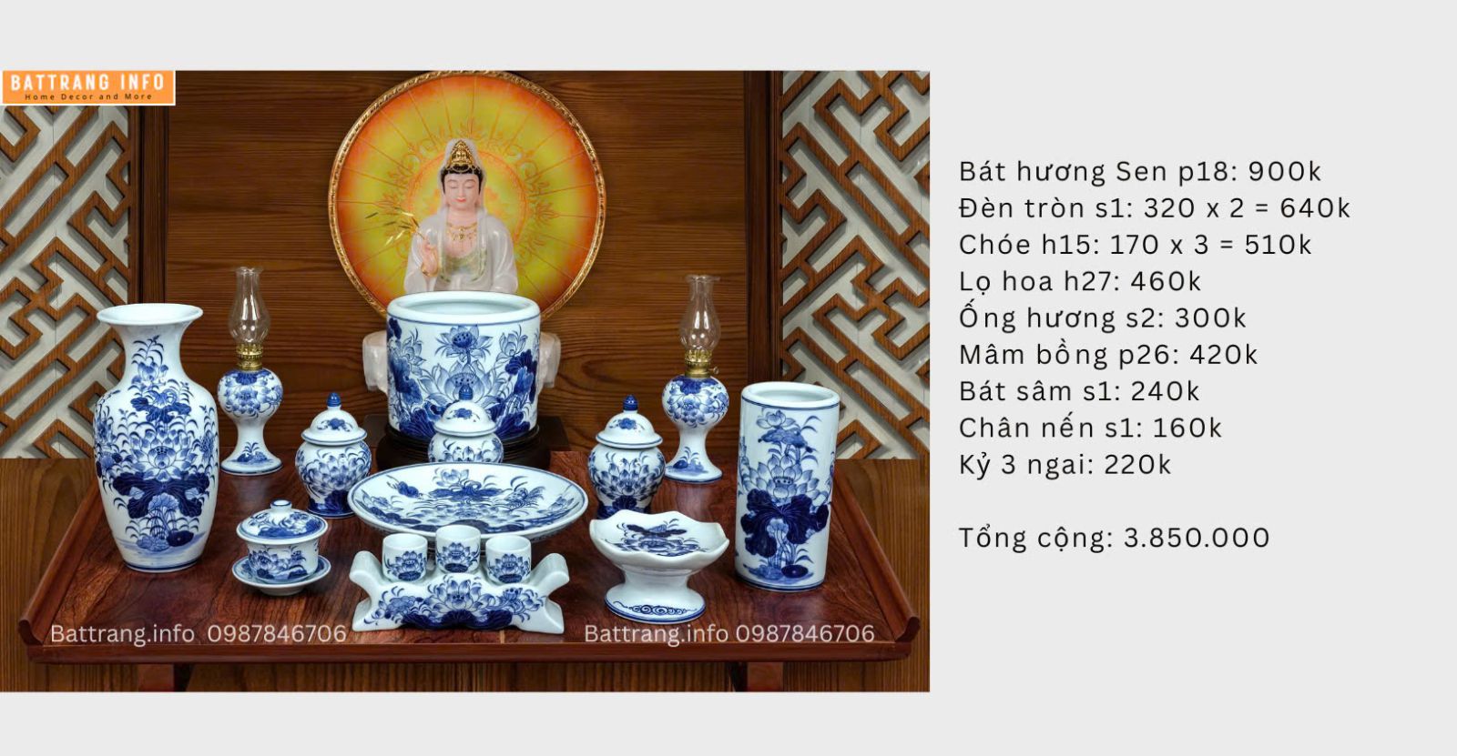 Lần Đầu Mua Bộ Đồ Thờ Bát Tràng: Kinh Nghiệm Thực Tế Tránh Mất Tiền Oan