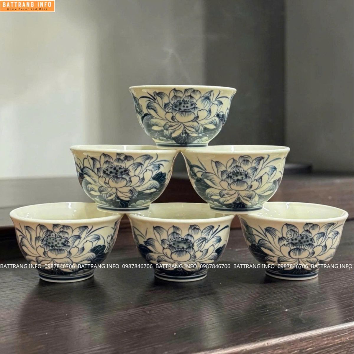 Bát cúng men chàm cổ cao cấp Bát Tràng