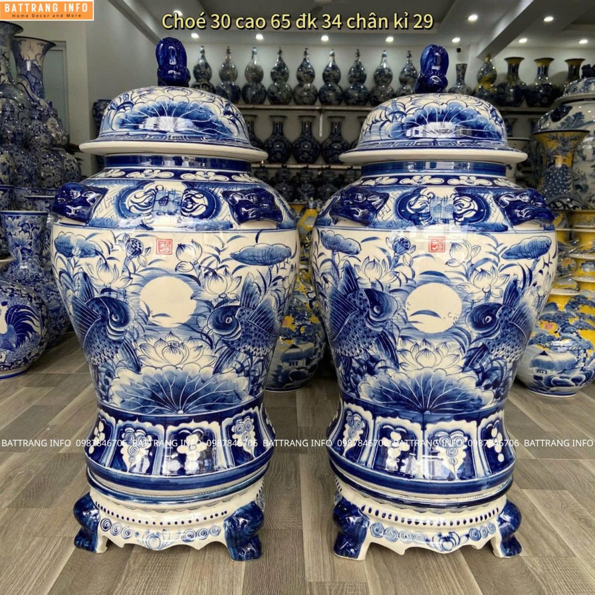 Choé Sen Cá Cao Cấp Bát Tràng
