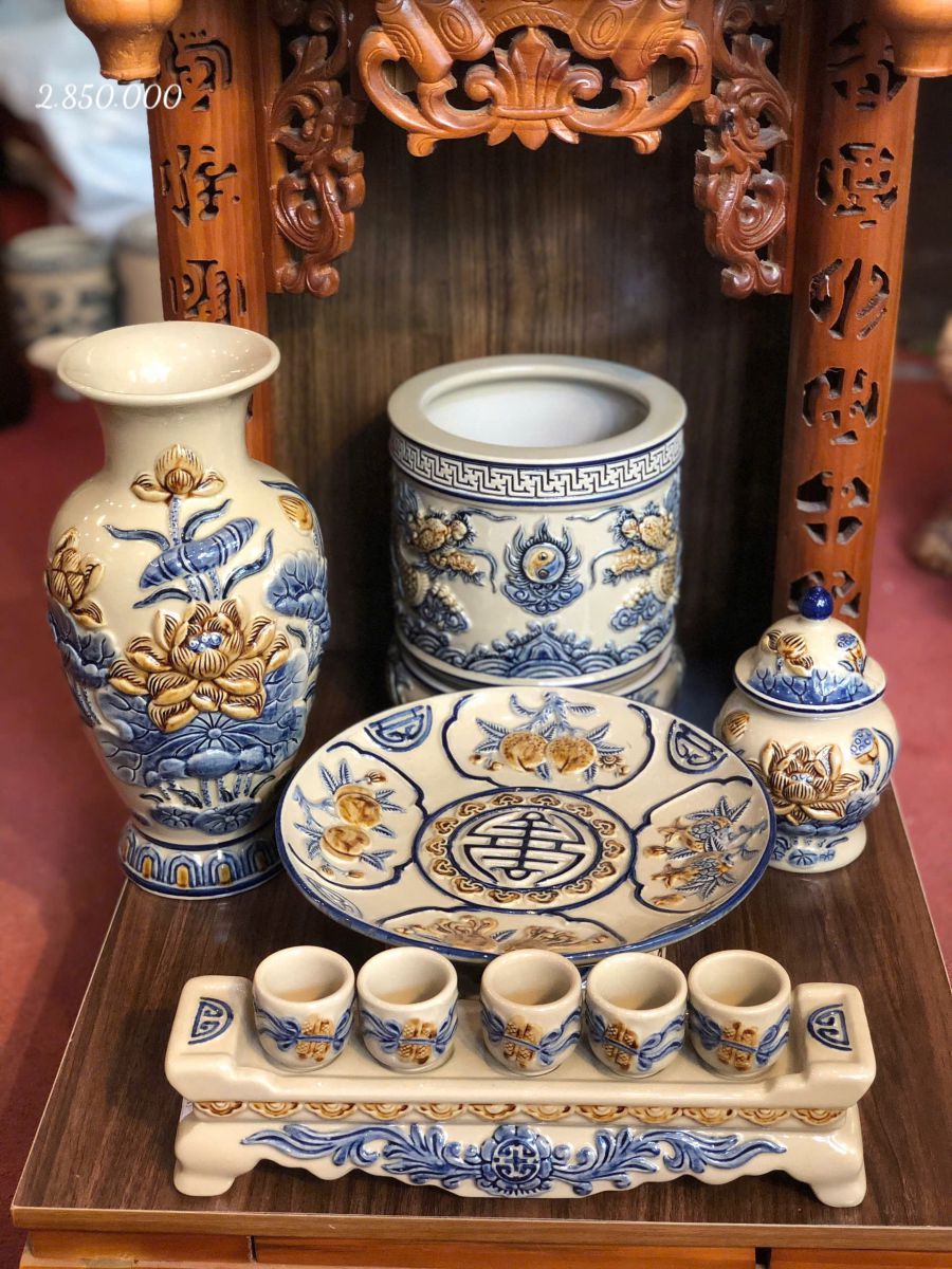Bộ Đồ Thờ Mne Hoàng