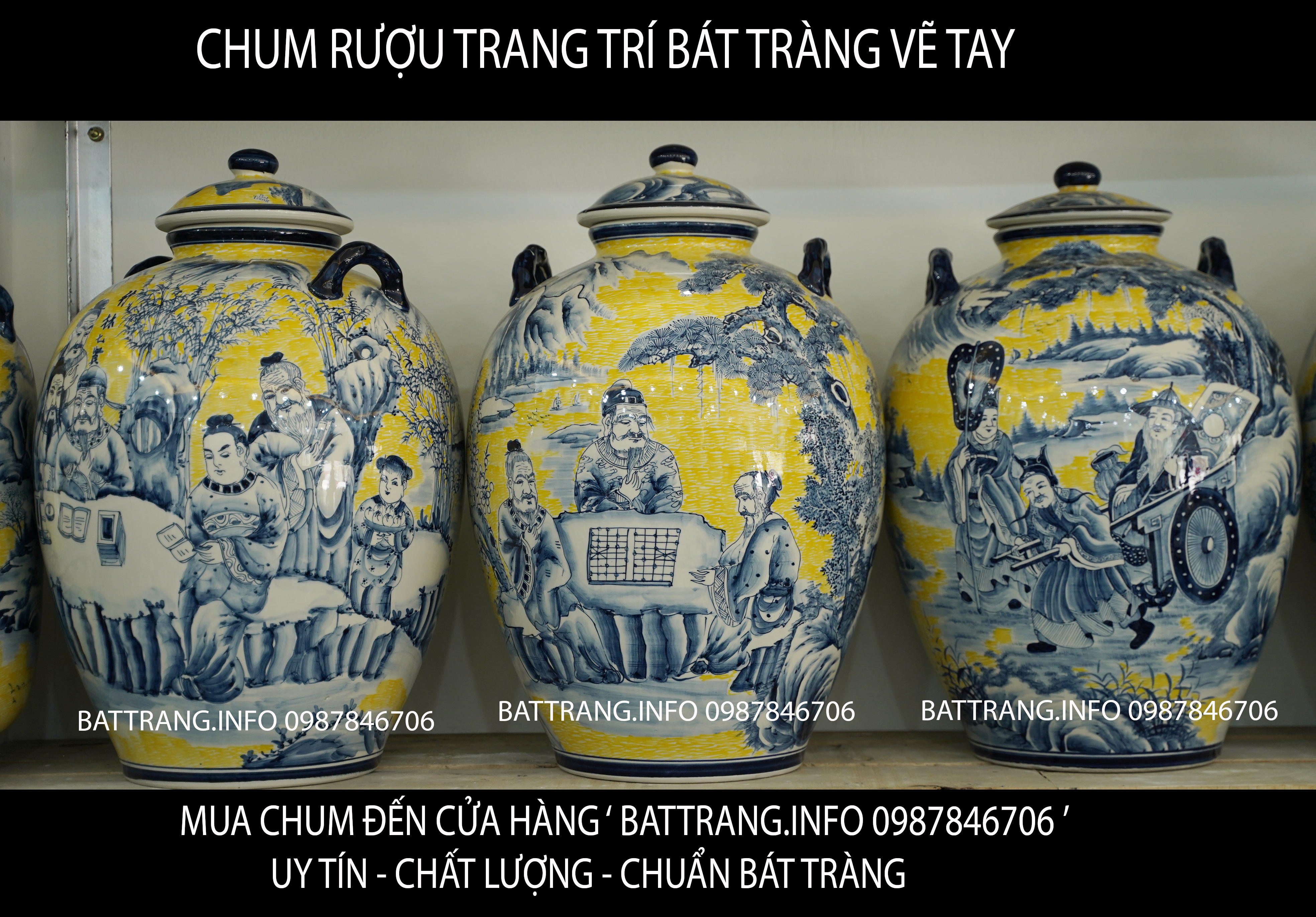 Giá Chum Rượu 70 Lít Gốm Sứ Bát Tràng: 2.300.000vnđ