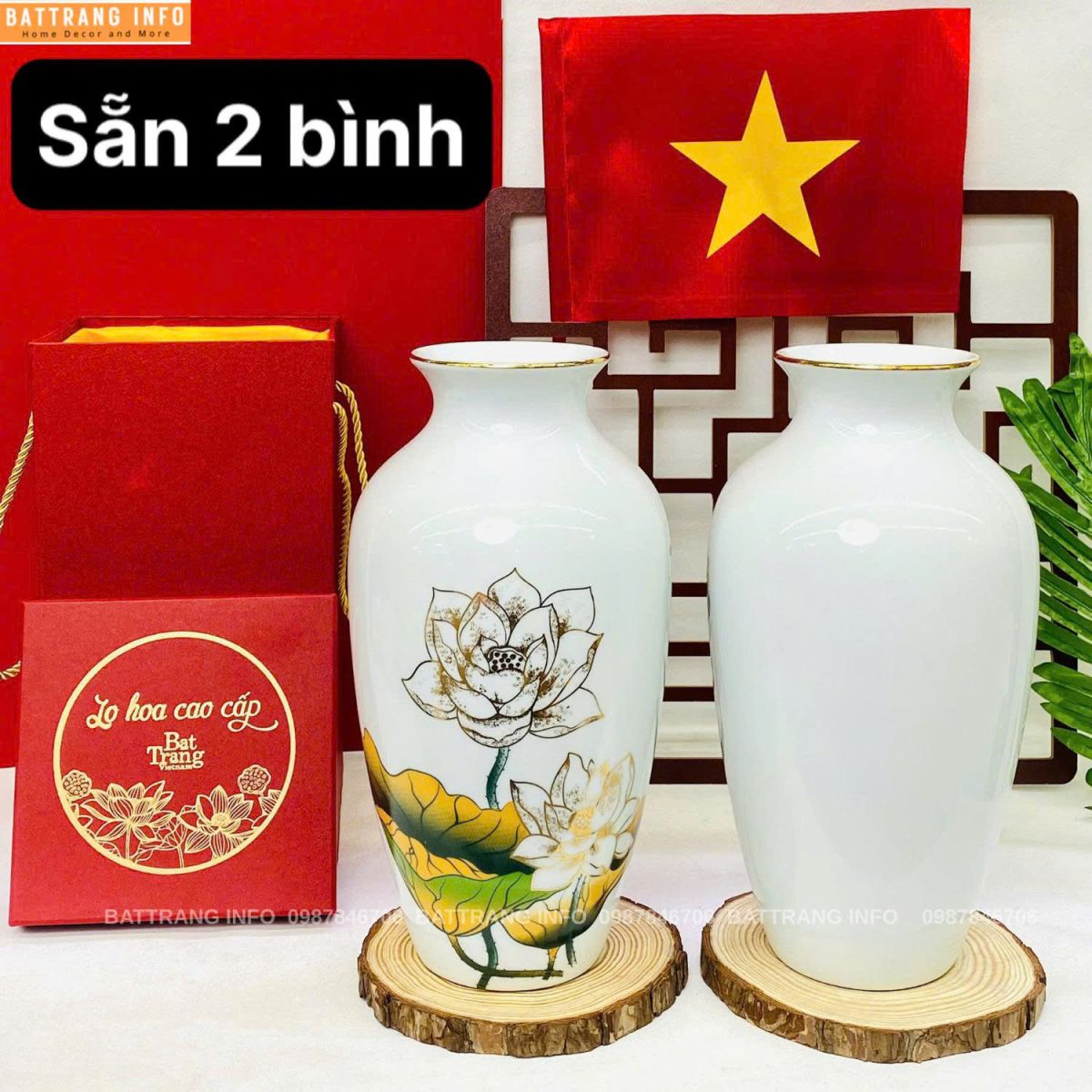 Bình Hoa Gốm Bát Tràng