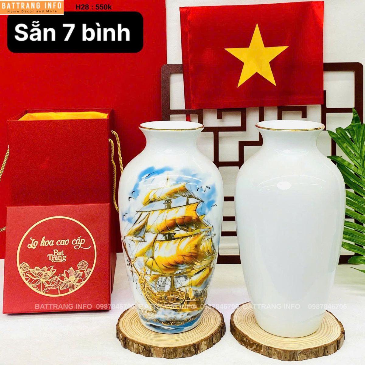 Bình Hoa Gốm Bát Tràng