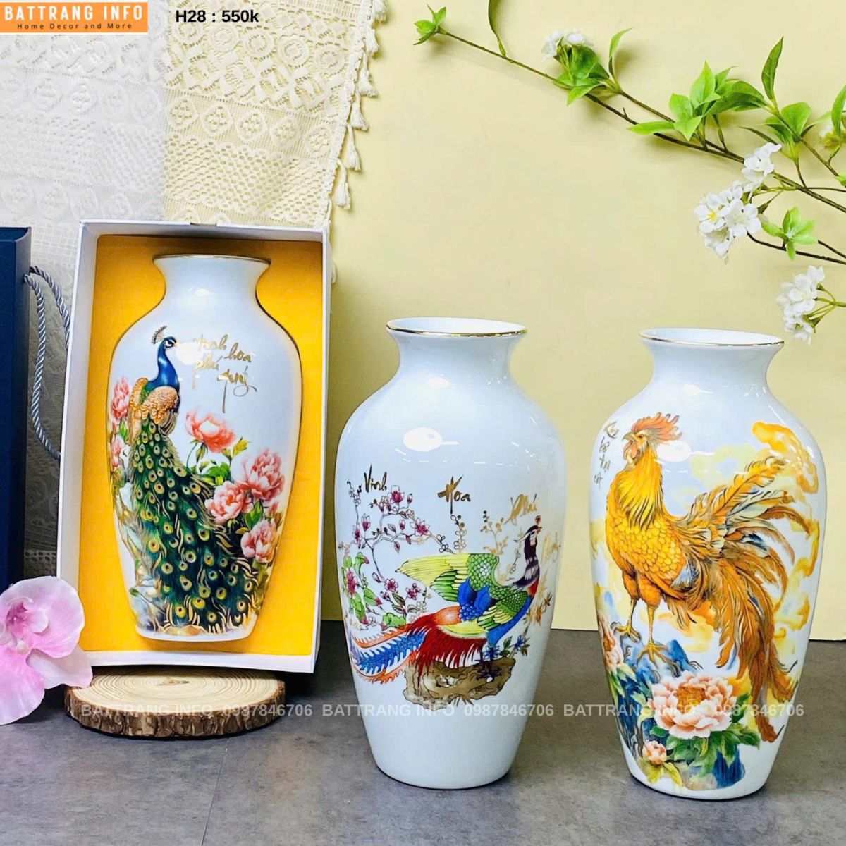 Bình Hoa Gốm Bát Tràng