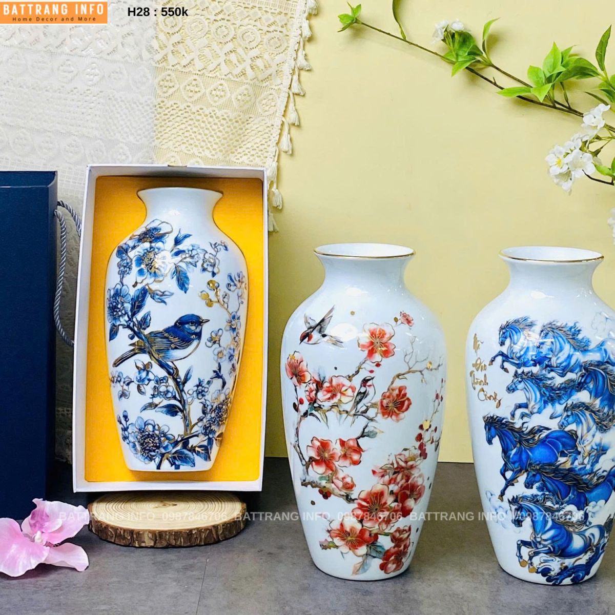 Bình Hoa Gốm Bát Tràng