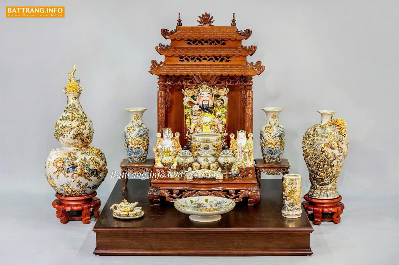 Mẫu Đồ Thờ Thần Tài Bát Tràng