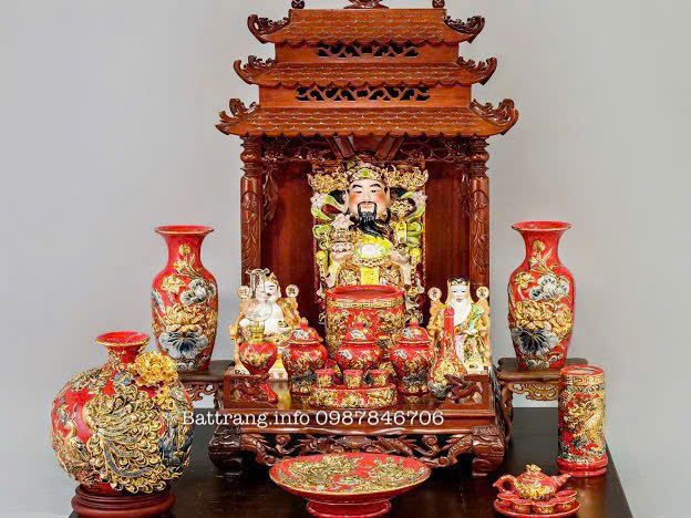 Mẫu Đồ Thờ Thần Tài Bát Tràng