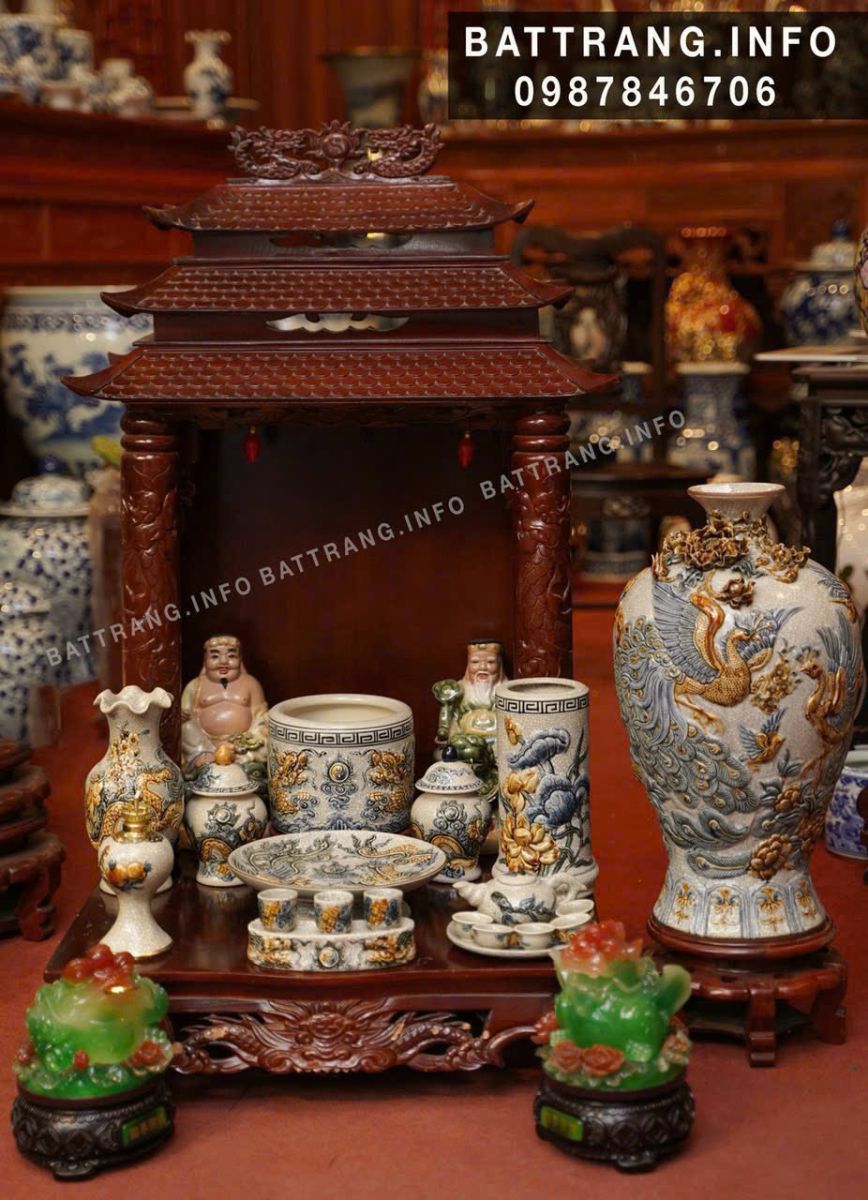 Mẫu Đồ Thờ Thần Tài Bát Tràng
