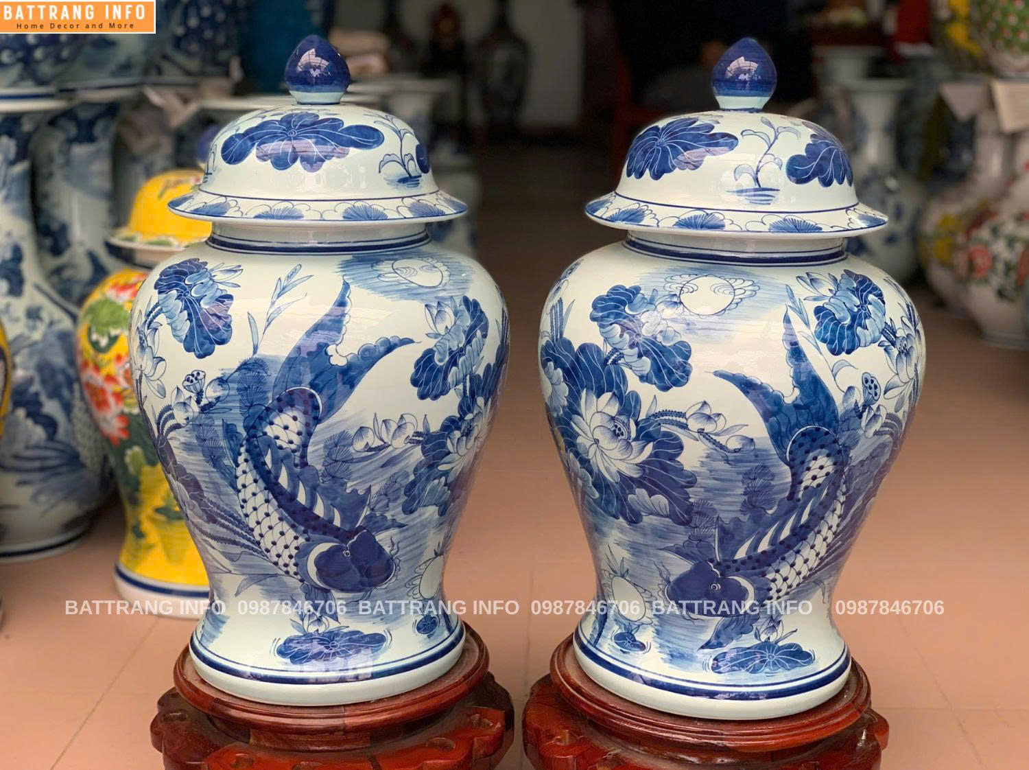 Chóe men lam vẽ tay Bát Tràng – Tinh hoa gốm Việt vượt thời gian -  giá chỉ từ 850k đến 9800k 1 đôi