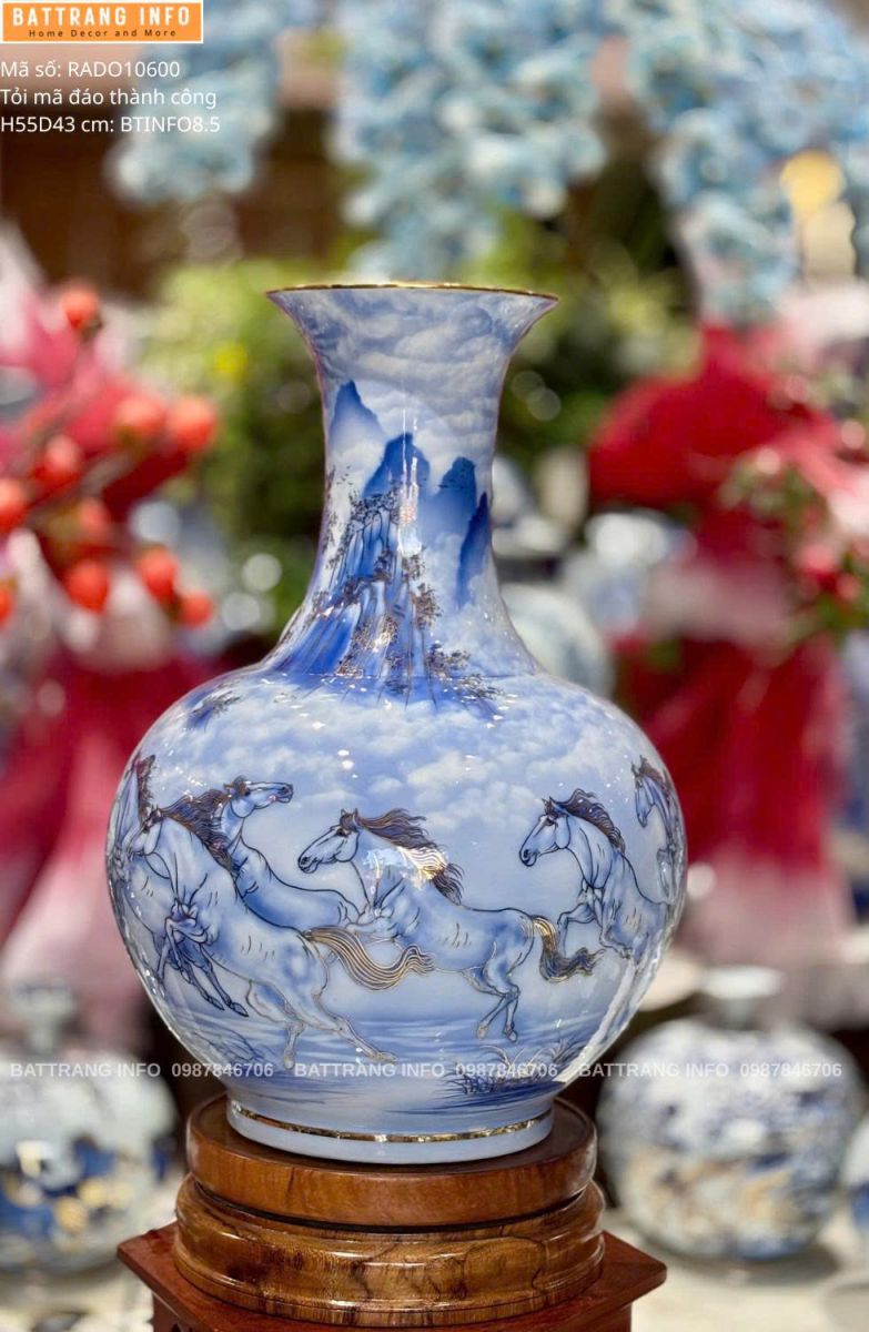 Tỏi Mã Đáo Thành Công Vẽ Vàng 24k Cao 55cm