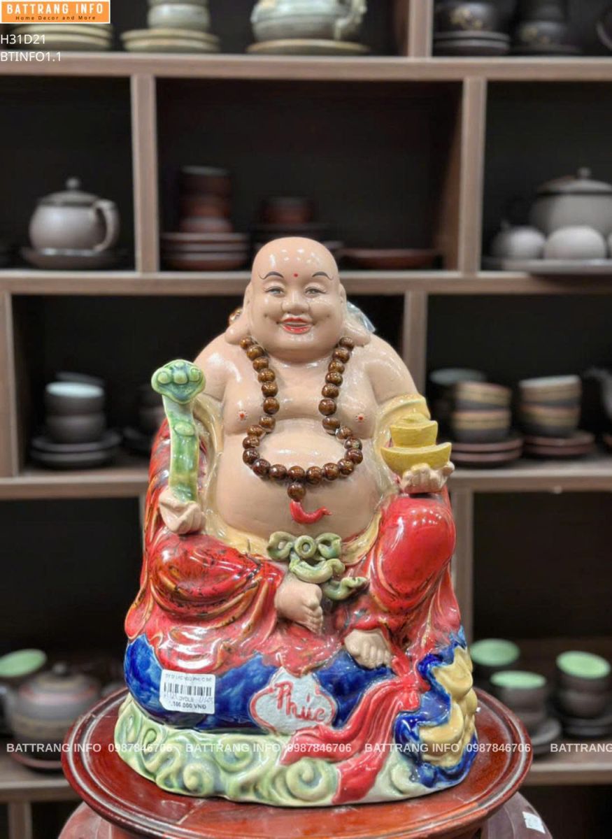 Tượng Di Lặc Gốm Cao Cấp Bát Tràng