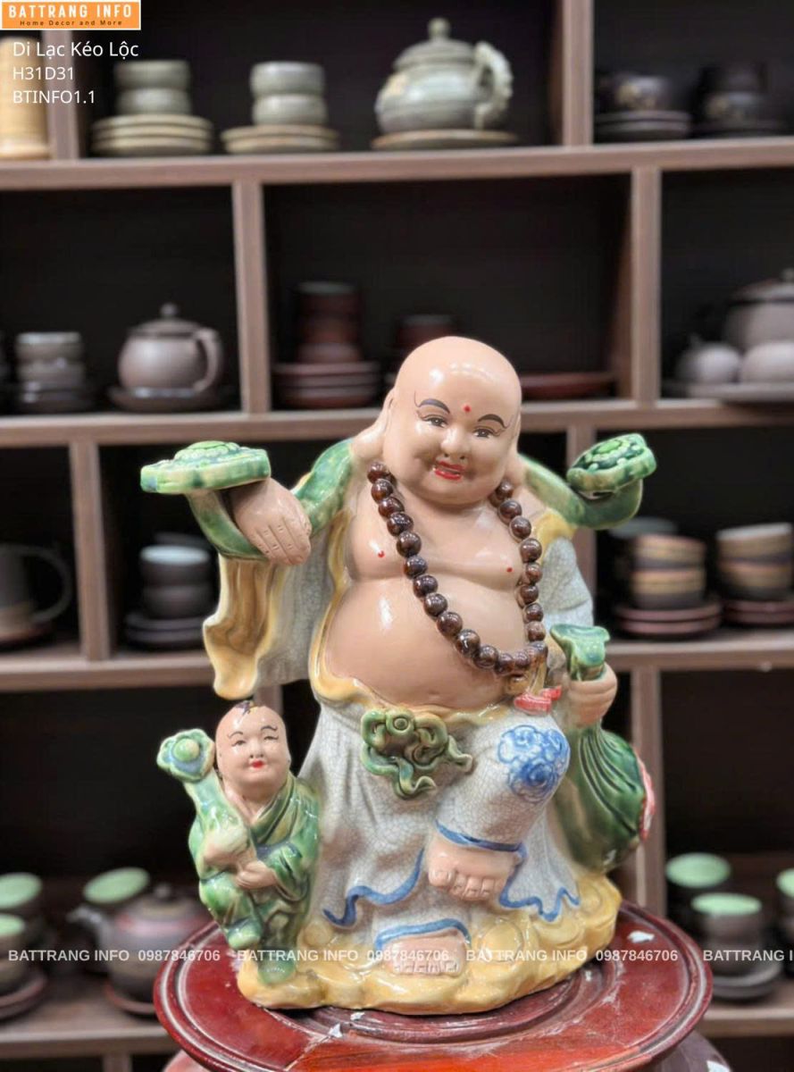 Tượng Di Lặc Gốm Cao Cấp Bát Tràng