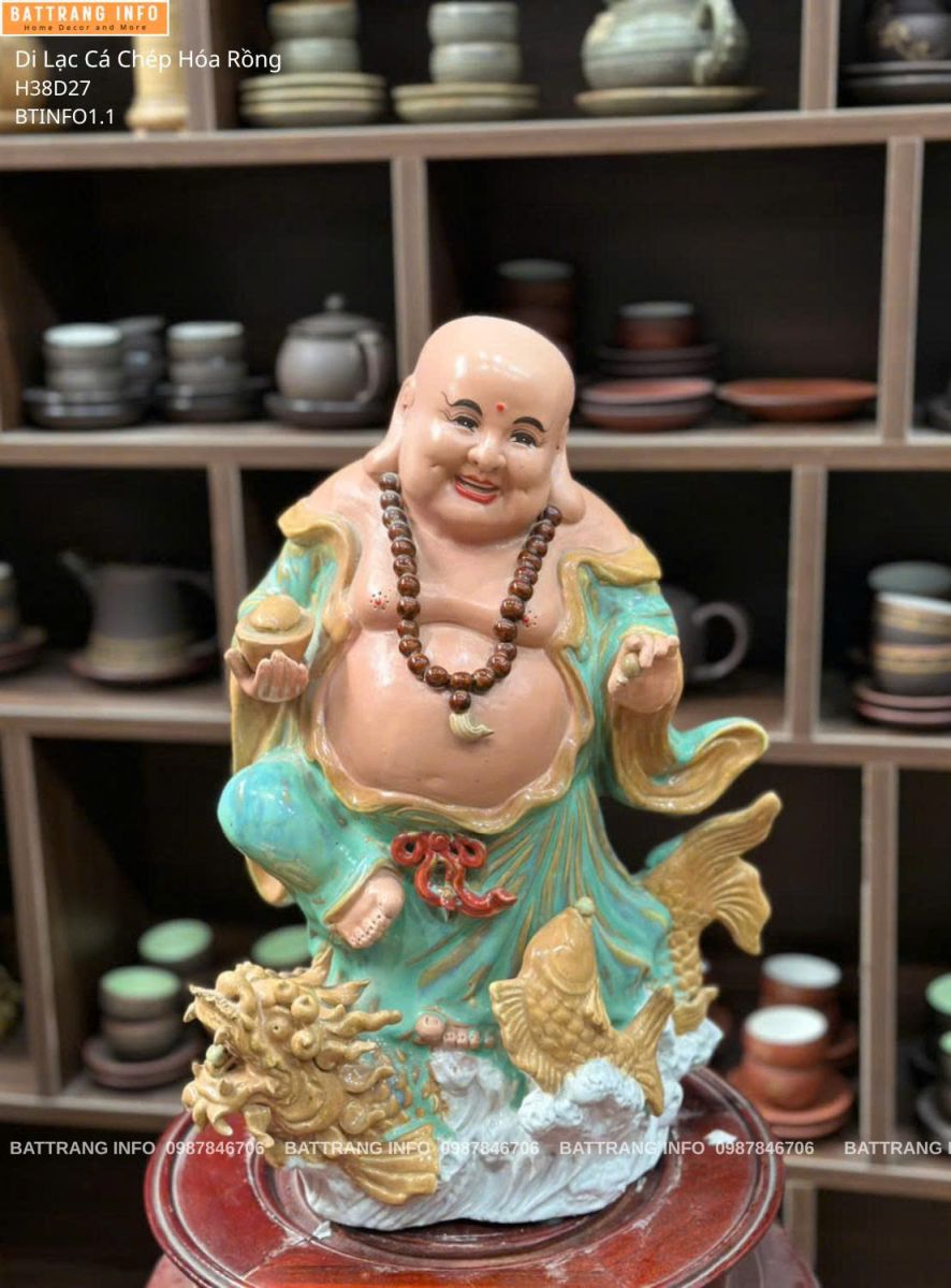 Tượng Di Lặc Gốm Cao Cấp Bát Tràng