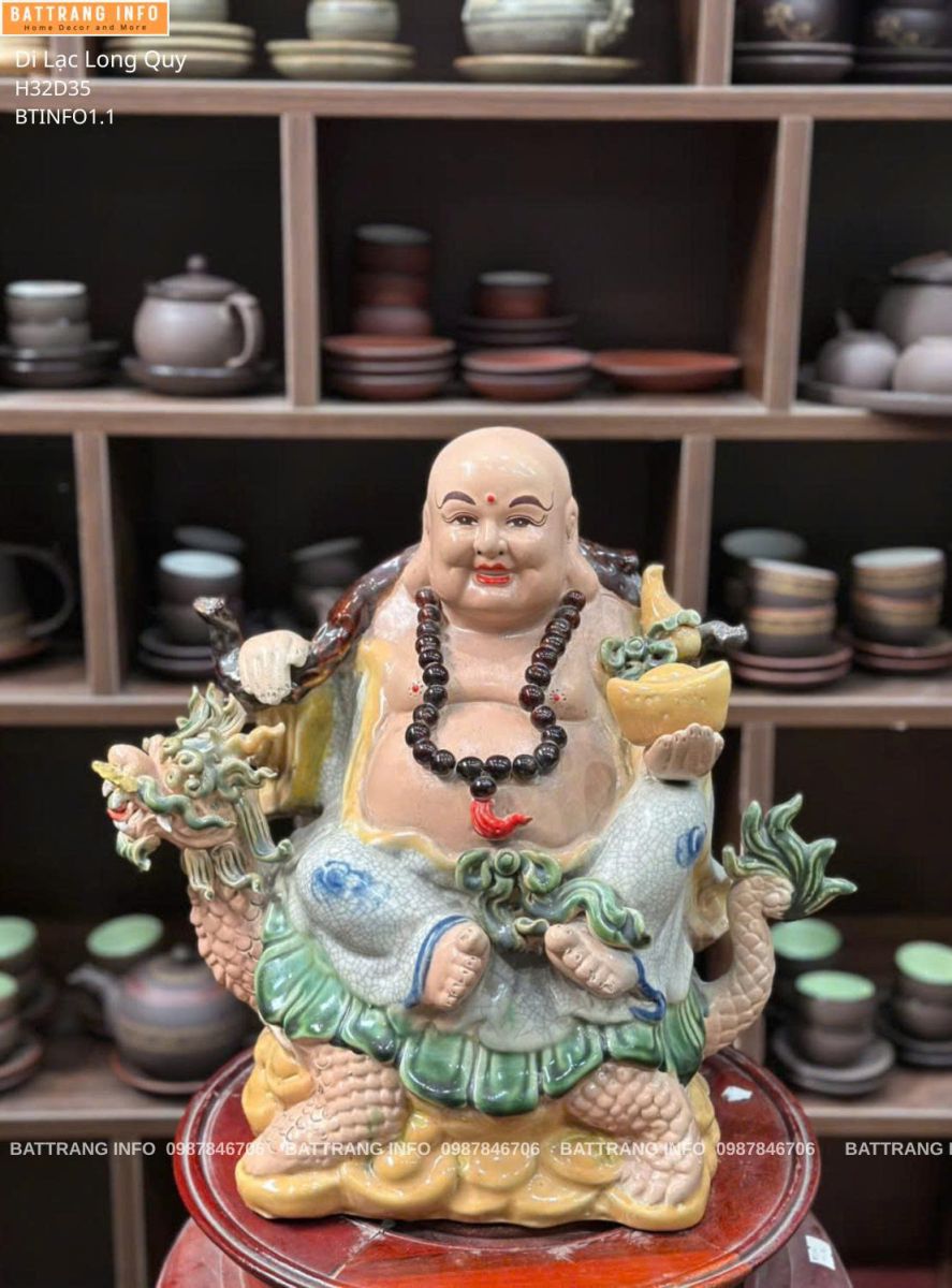 Tượng Di Lặc Gốm Cao Cấp Bát Tràng
