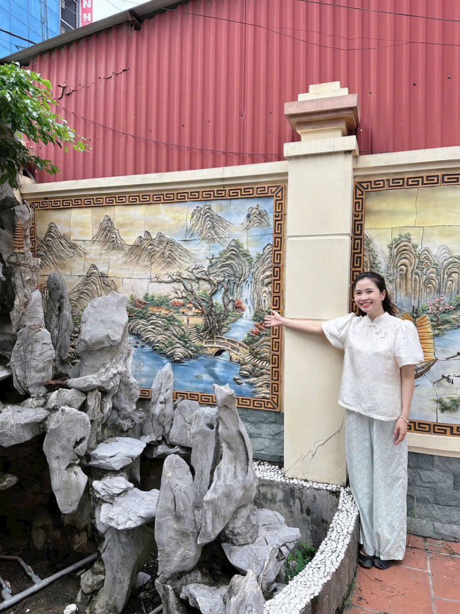 Tranh Gốm Ghép Mảnh Trang Trí Sân Vườn Cao Cấp Bát Tràng