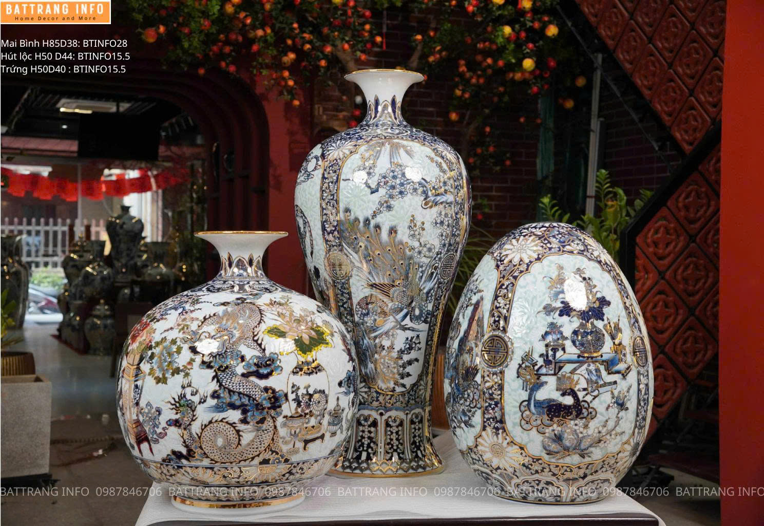 Bộ Ba Bình Trang Trí Phòng Khách Cực Đẹp 2