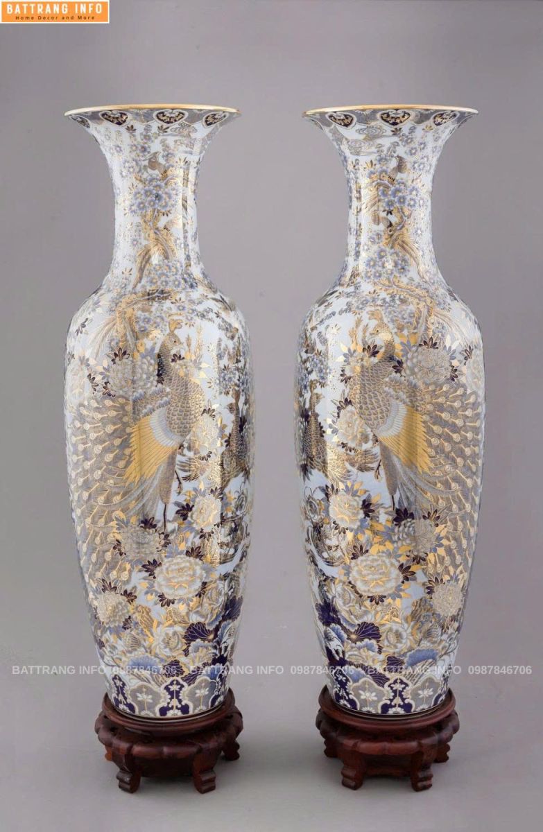 Lộc Bình Công Danh Phú Quý Khử Vẽ Vàng 24K