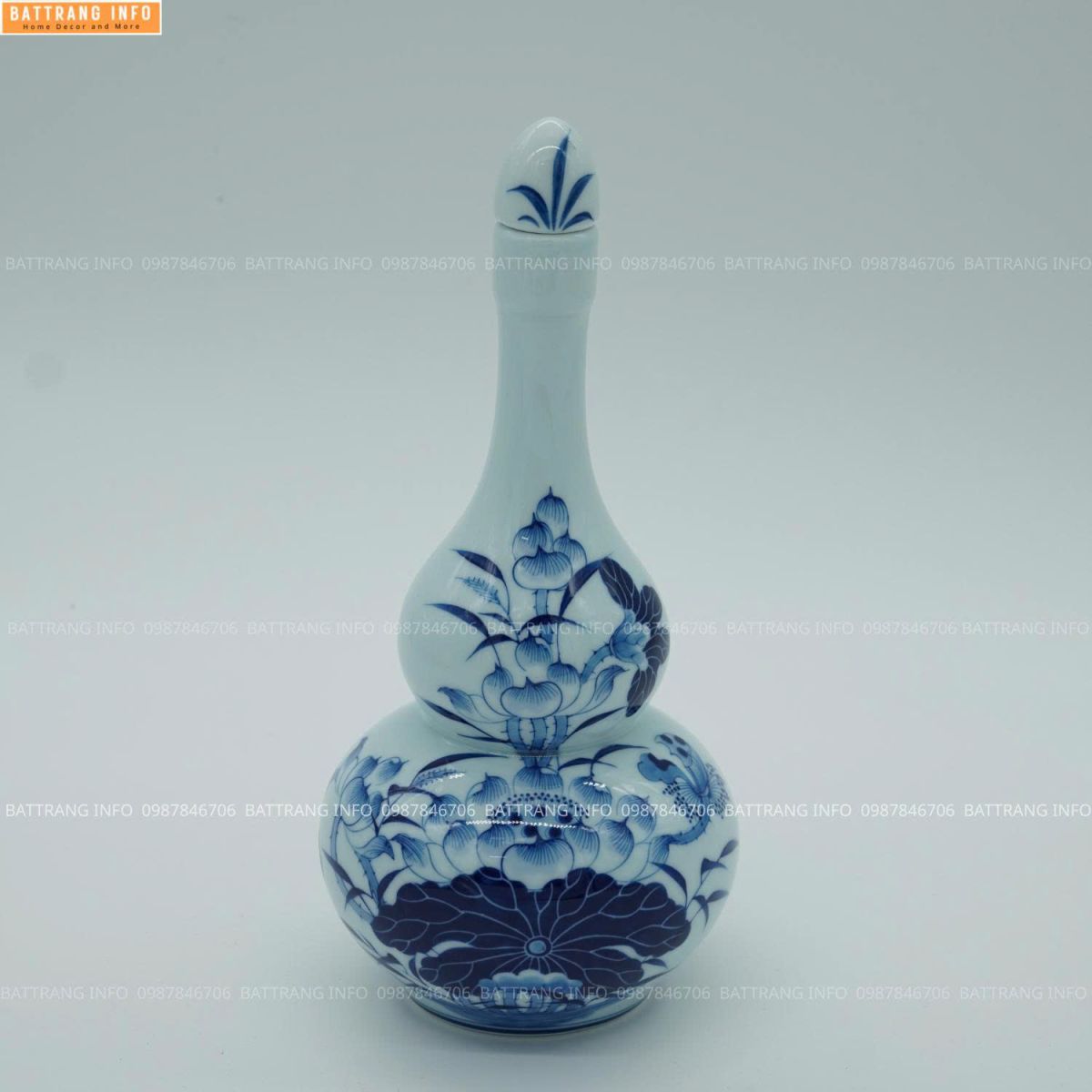 Nậm rượu men rong " khử " cao cấp Bát Tràng - s2