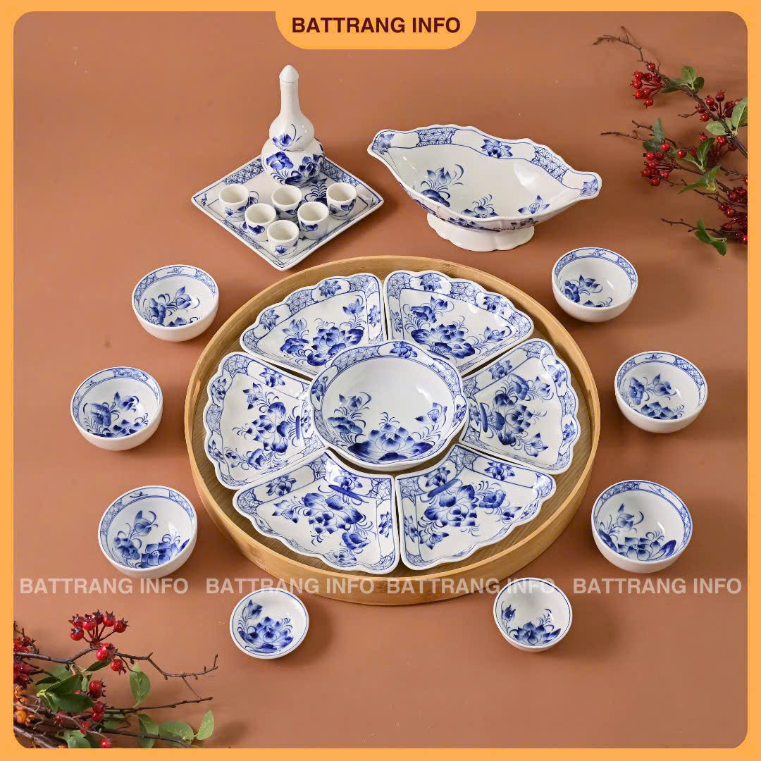 Sét Bát Đĩa Hoa Mặt Trời – Mâm Cơm Cúng Rằm Tháng Giêng - Thể Hiện Lòng Thành Kính Với Tổ Tiên