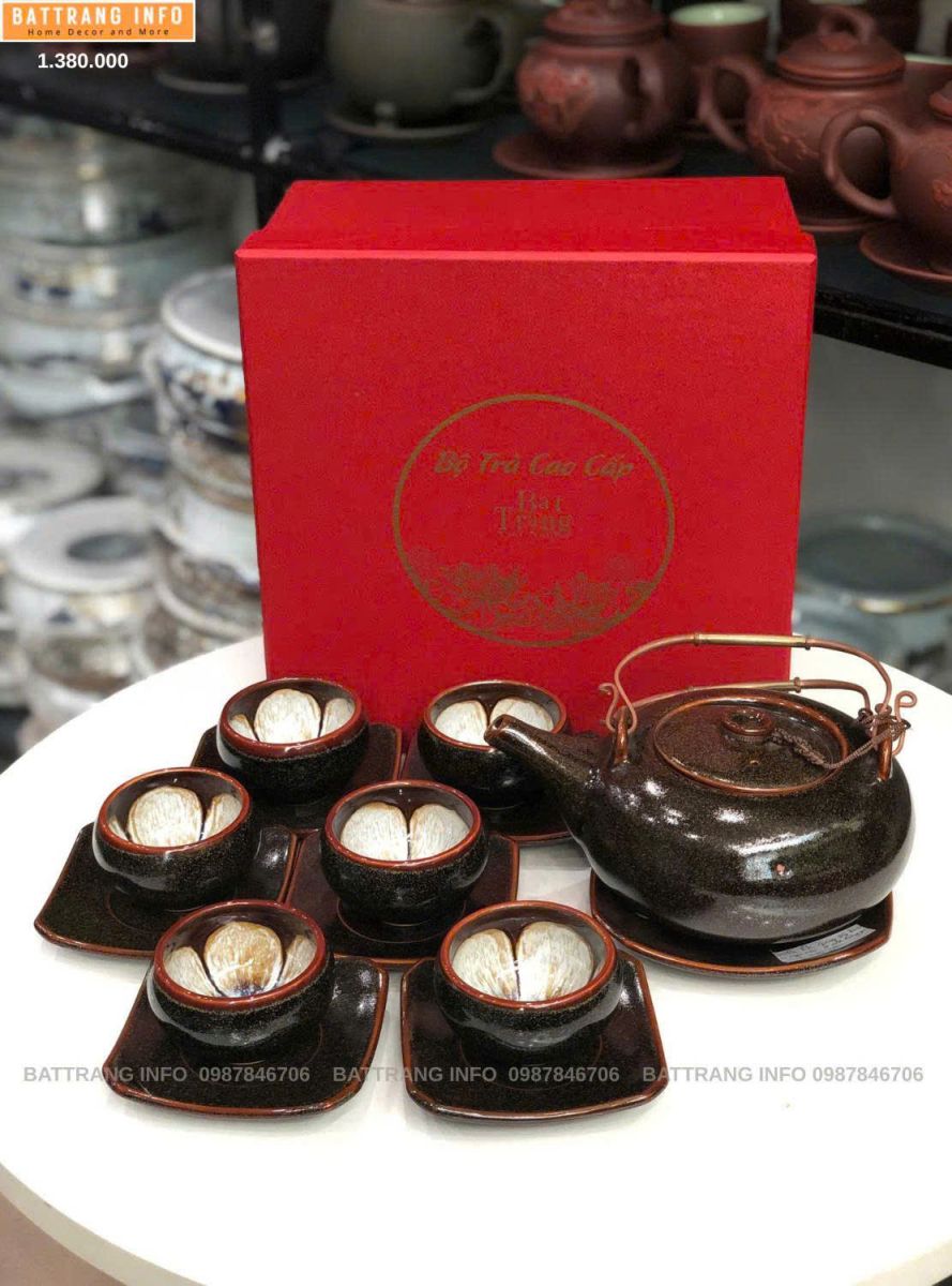 +10 Bộ Ấm Chén Men Hỏa Biến Bát Tràng Bán Chạy Nhất Hiện Nay