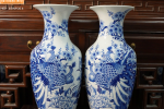 Lộc Bình Công Danh Phú Men Lam Khử H50