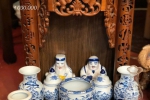 BỘ ĐỒ THỜ THẦN TÀI MEN LAM XANH CAO CẤP BÁT TRÀNG