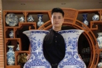 Lộc Bình Tứ Cảnh Men Lam Khử 1m2 Cao Cấp Bát Tràng