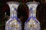 Lộc Bình Phúc Đức Vẽ Vàng 24K Cao 1m50 