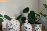 Bộ 3 Bình Trang Trí & Cắm Hoa Men Rạn Vẽ Tay Cao Cấp Bát Tràng
