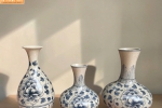 Lọ Hoa Men Rạn Vẽ Hoa Dây Cao Cấp Bát Tràng