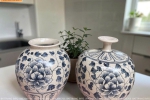 Lọ Hoa Men Rạn Vẽ Hoa Dây Cao Cấp Bát Tràng