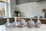 Lọ Hoa Men Rạn Vẽ Hoa Dây Cao Cấp Bát Tràng